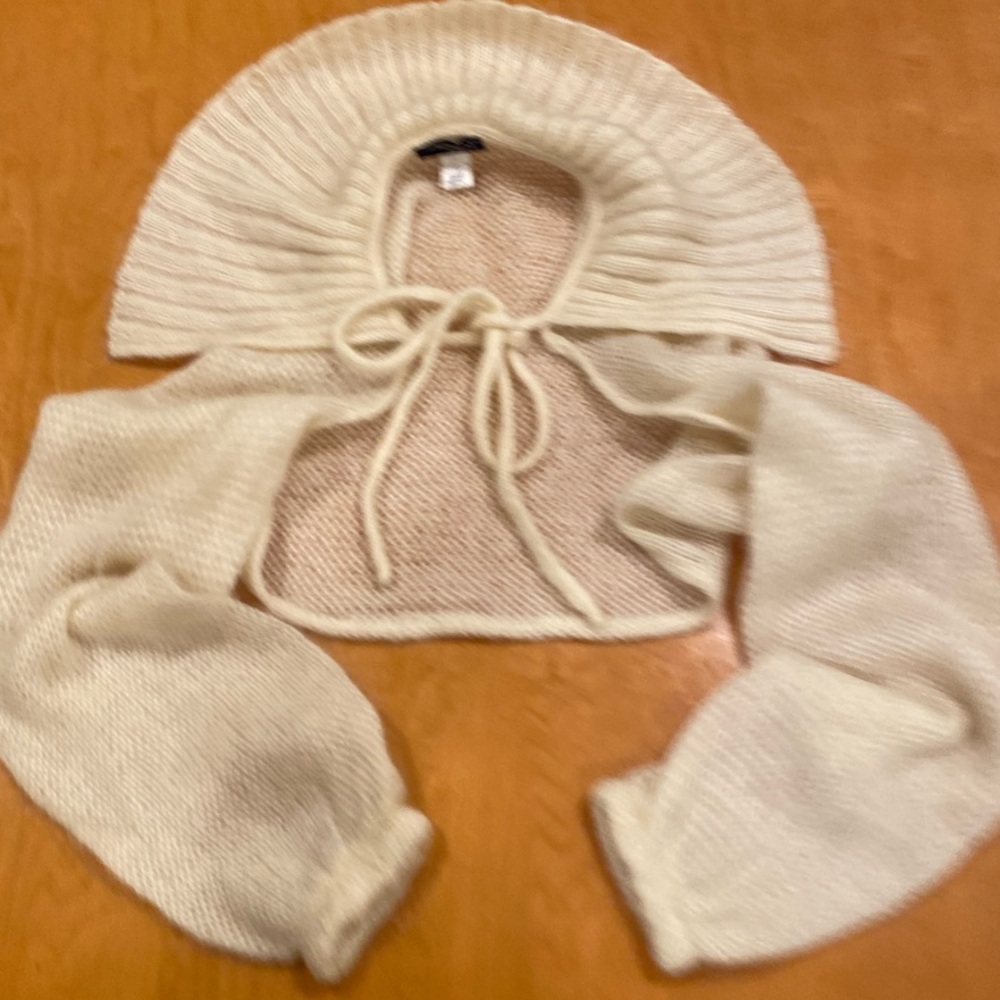 Preview International Cream Knit Shrug